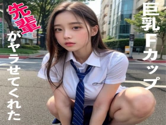 【巨乳Fカップ】学校一可愛い先輩がヤラせてくれた