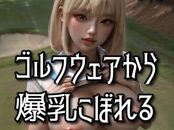 ゴルフウェアからこぼれる爆乳