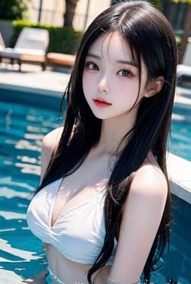 AI彼女〜S級モデル写真集《沖縄リゾートホテル！プールサイド編》