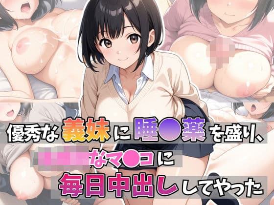 優秀な義妹に睡●薬を盛り、未●熟のマ●コに毎日中出ししてやった