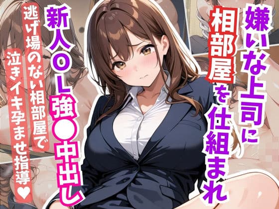 嫌いな上司に相部屋を仕組まれ、新人OL強●中出し