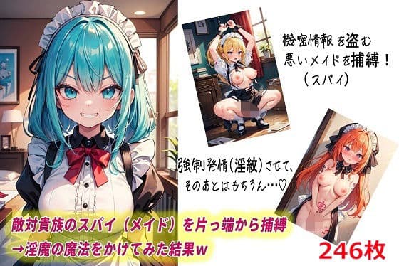敵対貴族のスパイ（メイド）を片っ端から捕縛→淫魔の魔法をかけてみた結果w
