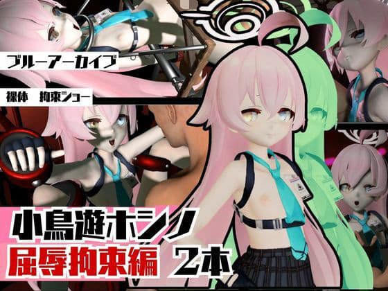ブルーアーカイブの小鳥遊ホシノ生誕祭、誕生日ということで拘束調教動画2本セット！