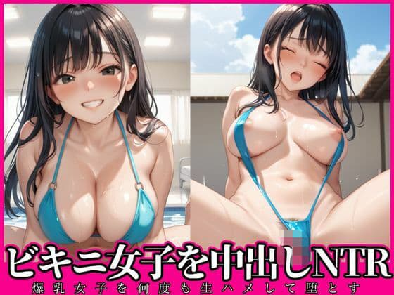 ビキニ女子を中出し・生ハメ・NTR