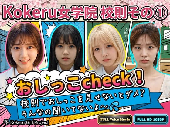 【Kokeru Girl】Kokeru女学院 校則その 1「おしっこcheck」