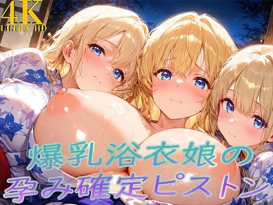 浴衣着たまま子宮奥ガン突き！ 爆乳ゆかた娘の孕み確定ピストン