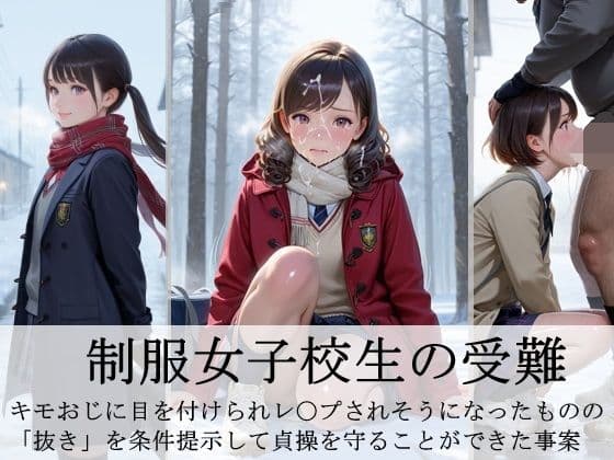 制服女子校生の受難   -キモおじに目を付けられ、レ〇プされそうになったものの 「抜き」を条件提示して貞操を守ることができた事案-