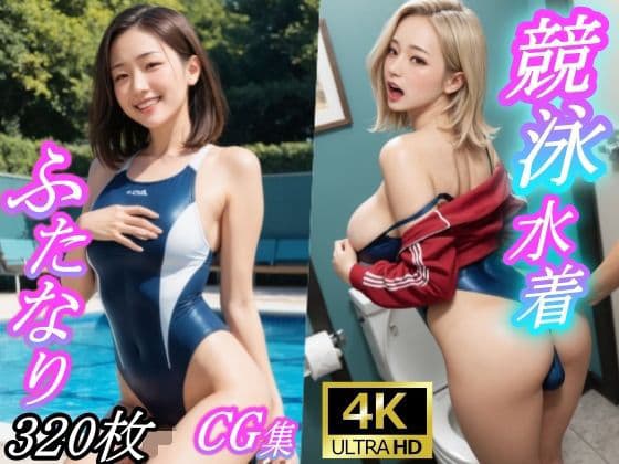 競泳水着ふたなりCG集