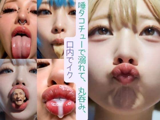 唾タコチューで溺れて、丸呑み、口内でイク