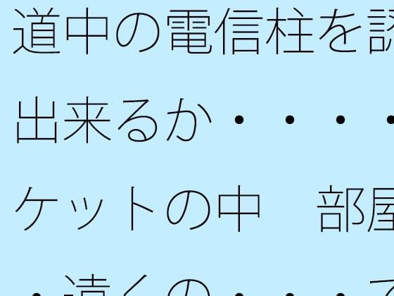 道中の電信柱を認識出来るか・・・・ポケットの中  部屋・・遠くの・・・で木箱の壁は