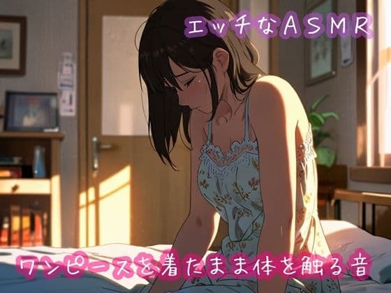 ワンピースを着たまま体を触る音
